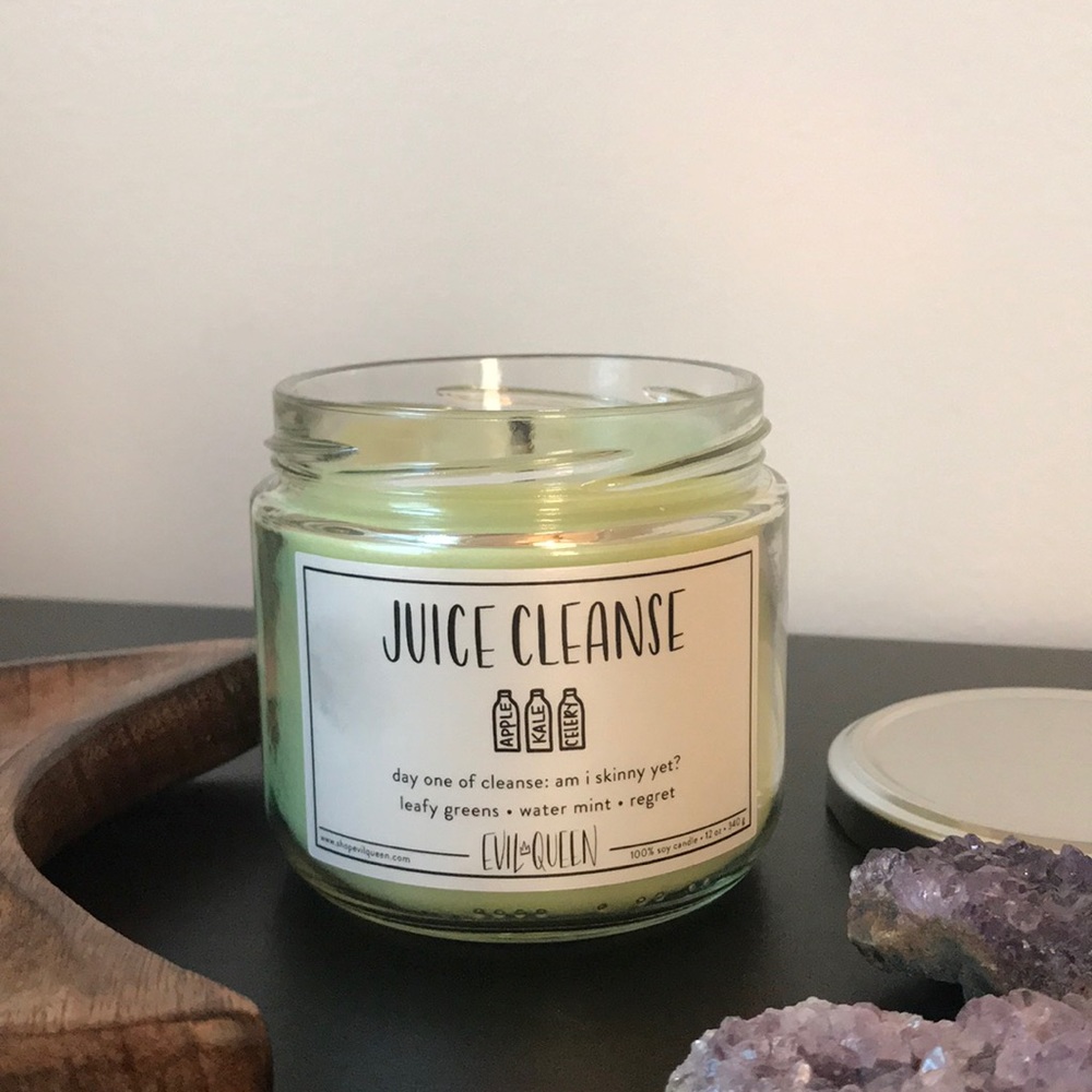 Evil Queen Juice Cleanse Soy Candle VEGAN & CF
